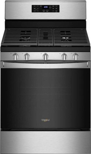 Whirlpool - 5.0 Cu. Ft. Gas Range with Air Fry for Frozen Foods - Stainless steel