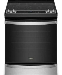 Whirlpool - 6.4 Cu. Ft. Freestanding Electric True Convection Range with Air Fry for Frozen Foods - Stainless steel