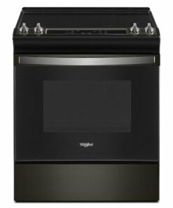 Whirlpool - 4.8 Cu. Ft. Slide-In Electric Range - Black Stainless Steel