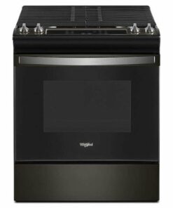 Whirlpool - 5.0 Cu. Ft. Gas Range with Frozen Bake Technology - Black Stainless Steel