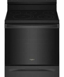 Whirlpool - 5.3 Cu. Ft. Freestanding Electric Convection Range with Air Fry - Black