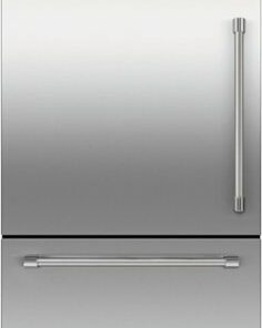 Fisher & Paykel - 17.1 cu ft Freestanding Refrigerator Bottom-Freezer, Ice - Silver 0