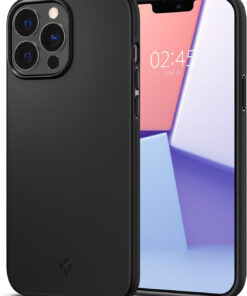 Spigen - Thin Fit Hard Shell Case for Apple iPhone 13 Pro - Black