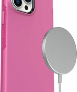OtterBox - Symmetry Series+ for MagSafe Hard Shell for Apple iPhone 13 Pro Max and iPhone 12 Pro Max - Strawberry Pink