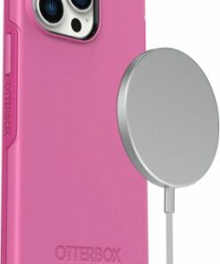 OtterBox - Symmetry Series+ for MagSafe Hard Shell for Apple iPhone 13 Pro - Strawberry Pink