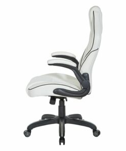 OSP Home Furnishings - Xeno Gaming Chair in Faux Leather - White