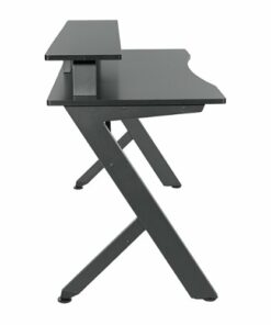 OSP Home Furnishings - Area51 Battlestation Gaming Desk with Matte Legs - Black
