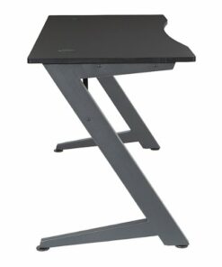 OSP Home Furnishings - Beta Battlestation Gaming Desk with Carbon Top and Matte Black Legs - Black