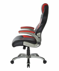 OSP Home Furnishings - Oversite Gaming Chair in Faux Leather - Red