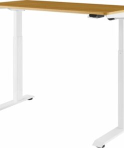 Insignia™ - Adjustable Standing Desk with Electronic Control - 47.2" - Oak