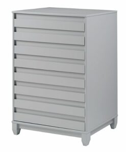 Walker Edison - 40" Contemporary 4-Drawer Solid Wood Dresser - Grey