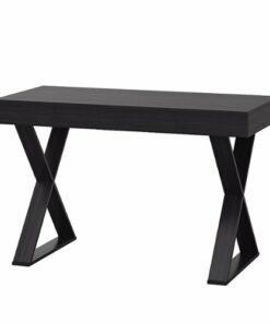 CorLiving - Folio Rich Brown Cross Leg Farmhouse Desk - Dark Brown
