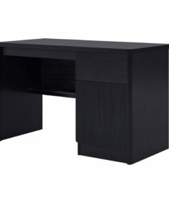 CorLiving - Kingston Desk with Cabinet - Black Brown