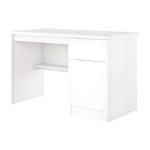 CorLiving - Kingston Classic Desk with Cabinet - White