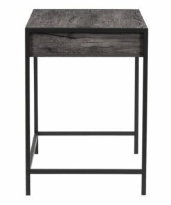 CorLiving - Auston Wood Grain Desk - Dark Grey