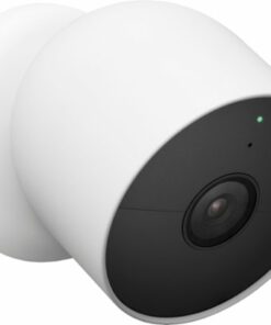 Google - Nest Cam Indoor/Outdoor Wire Free Security Camera - Snow