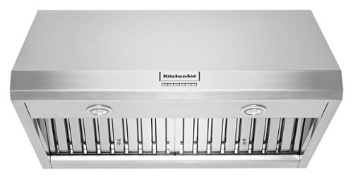 KitchenAid - 36" 585 or 1170 CFM Motor Class Commercial-Style Wall-Mount Canopy Range Hood - Stainless steel 0