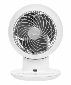 Woozoo - Compact Personal Oscillating Air Circulator Fan with Remote - 5 Speed with Timer - Medium Room 353 ft² - White