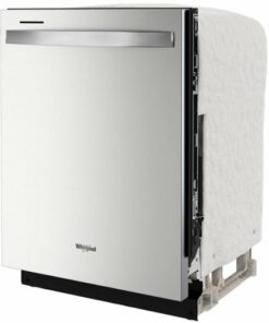 Whirlpool - 24" Top Control Built-In Dishwasher with Stainless Steel Tub, Large Capacity with Tall Top Rack, 50 dBA - Stainless steel