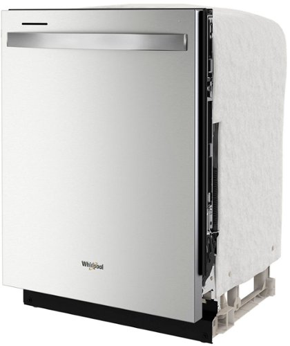 Whirlpool - 24" Top Control Built-In Dishwasher with Stainless Steel Tub, Large Capacity with Tall Top Rack, 50 dBA - Stainless steel