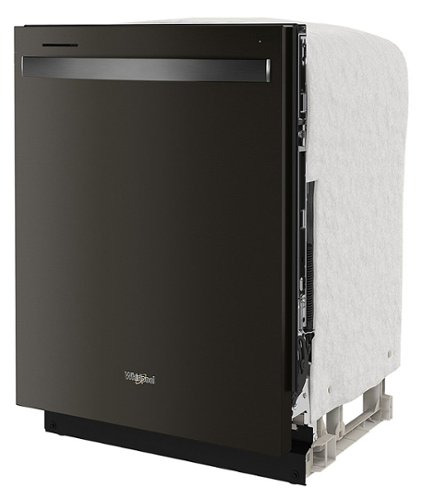 Whirlpool - 24" Top Control Built-In Dishwasher with Stainless Steel Tub, Large Capacity & 3rd Rack, 47 dBA - Black Stainless with PrintShield Finish