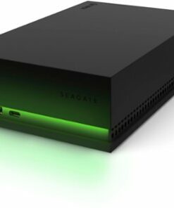 Seagate - Game Drive for Xbox 8TB External USB 3.2 Gen 1 Desktop Hard Drive with Certified Xbox Green LED Lighting - Black