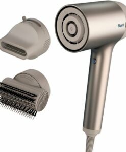 Shark - HyperAir Hair Blow Dryer with IQ 2-in-1 Concentrator & Styling Brush Attachments - Stone