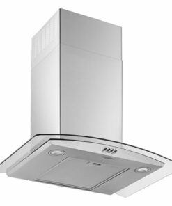 Whirlpool - 30" Curved Glass Wall Mount Range Hood - Stainless steel