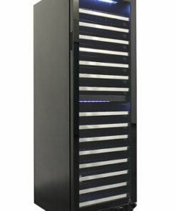 Vinotemp - 155-Bottle Dual-Zone Wine Cooler - Silver
