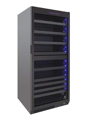 Vinotemp - EL-300TS 270-Bottle Dual Zone Wine Cooler - Black