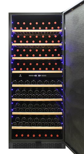 Vinotemp - Garage 300-Bottle Dual-Zone Wine Cooler - Black