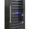 Vinotemp - 126-Bottle Dual Zone Panel-Ready Wine Cooler - Silver