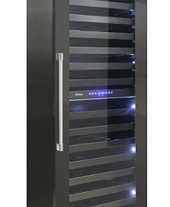 Vinotemp - 126-Bottle Dual Zone Panel-Ready Wine Cooler - Silver