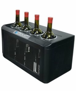 Vinotemp - 4-Bottle Open Wine Cooler - Black