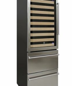Vinotemp - 108-Bottle Beverage Cooler with Left Hinge - Silver