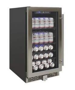 Vinotemp - Connoisseur Series 40 Single Zone Beverage Cooler - Silver