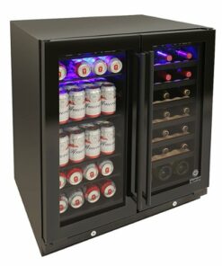 Vinotemp - EL-BWC101-01 33-Bottle and 101-Can Beverage Cooler - Black