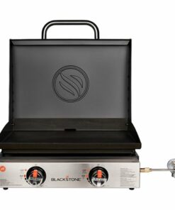 Blackstone - 22 In. Outdoor Countertop Griddle with stainless Steel Front - Black