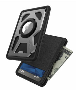 Raptic - Tactical Wallet Item Tracker for AirTags - Black