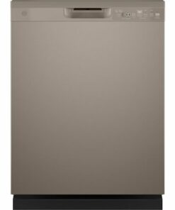 GE - Front Control Built-In Dishwasher, 52 dBA - Slate