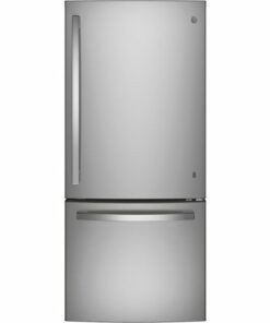 GE - 21.0 Cu. Ft. Bottom-Freezer Refrigerator - Stainless steel 0