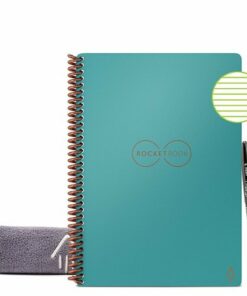Rocketbook - Core Smart Reusable Notebook Lined 6" x 8.8" - Neptune Teal