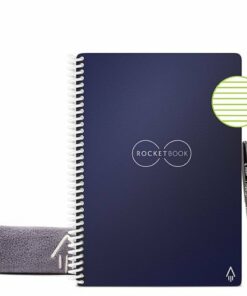 Rocketbook - Core Smart Reusable Notebook Lined 6" x 8.8" - Midnight Blue