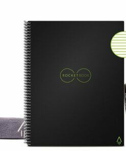 Rocketbook - Core Smart Reusable Notebook Lined 8.5" x 11" - Infinity Black