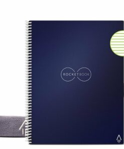 Rocketbook - Core Smart Reusable Notebook Lined 8.5" x 11" - Midnight Blue