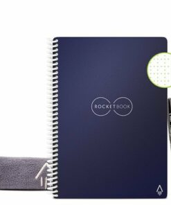 Rocketbook - Core Smart Reusable Notebook Dot-Grid 6" x 8.8" - Midnight Blue