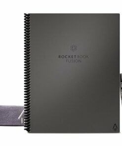 Rocketbook - Fusion Smart Reusable Notebook 7 Page Styles 6" x 8.8" - Infinity Black
