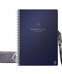 Rocketbook - Fusion Smart Reusable Notebook 7 Page Styles 6" x 8.8" - Midnight Blue