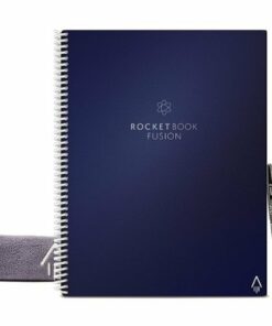 Rocketbook - Fusion Smart Reusable Notebook 7 Page Styles 8.5" x 11" - Midnight Blue