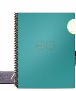 Rocketbook - Core Smart Reusable Notebook Dot-Grid 8.5" x 11" - Neptune Teal